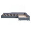Upholstered Double Daybed With Trundle And Drawer-1764526067