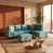 Lin bleu turquoise