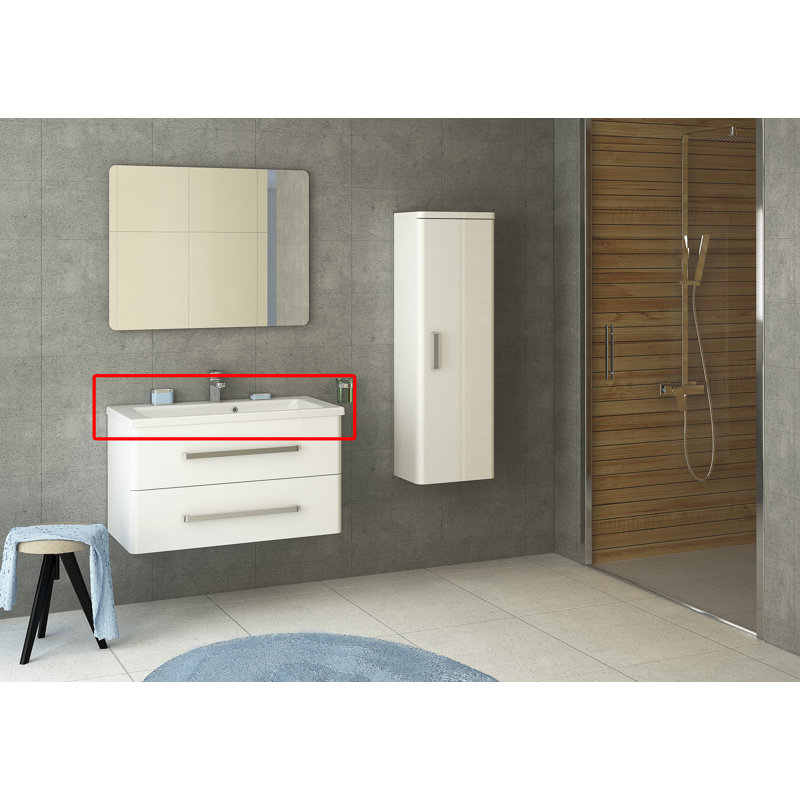 Mcdougle 900cm Polyglomerate Bathroom Vanity Top