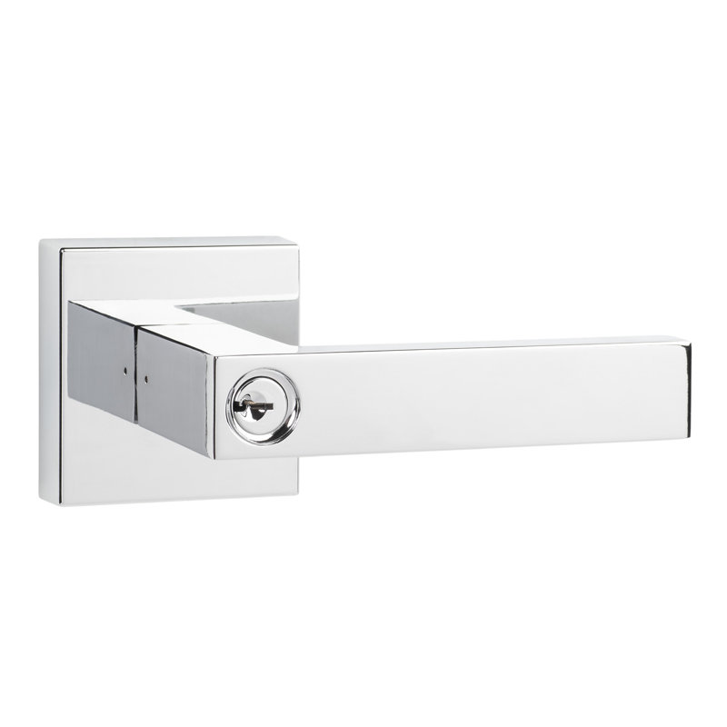 Levier d'entrée carré Siena, chrome poli, Chrome poli