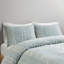 Housse de couette pour lit double / grand 3 pièces, coton avec rayures naturelles et housse de certification pour lit double / grand, taies décoratives brodées au sol