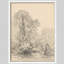 «Country Trees By The River Rustic Artwork, impressions encadrées, affiches, petit art mural de salle de bain»-101825423-101825422