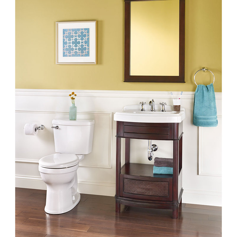 American Standard Champion 1.28 Gallons GPF Round Comfort Height Floor Mounted Kit (Seat Not Included), White