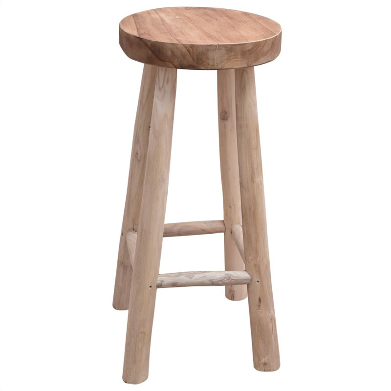 Solid Wood Counter Stool, Beige