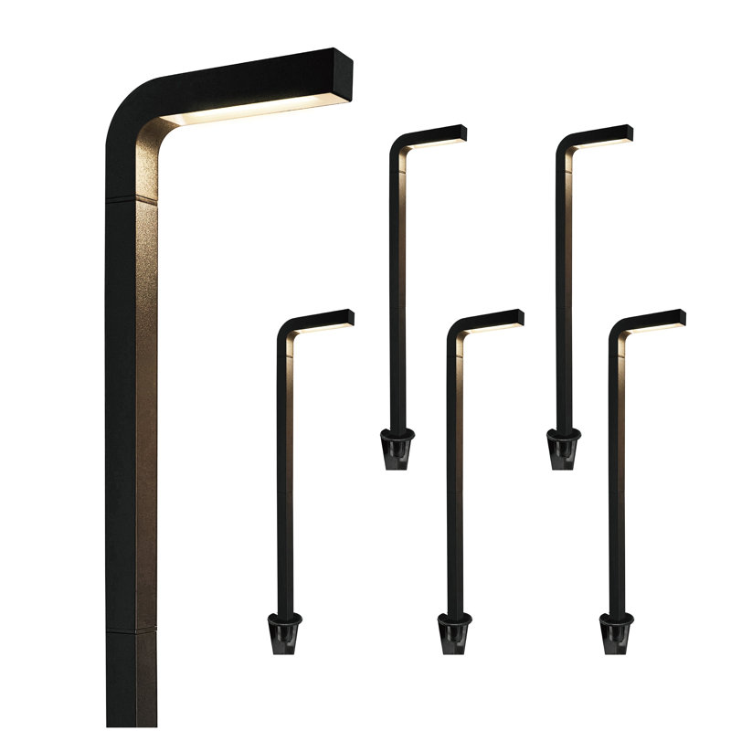 Powder Coated Finish Integrated LED Aluminium Pathway Light