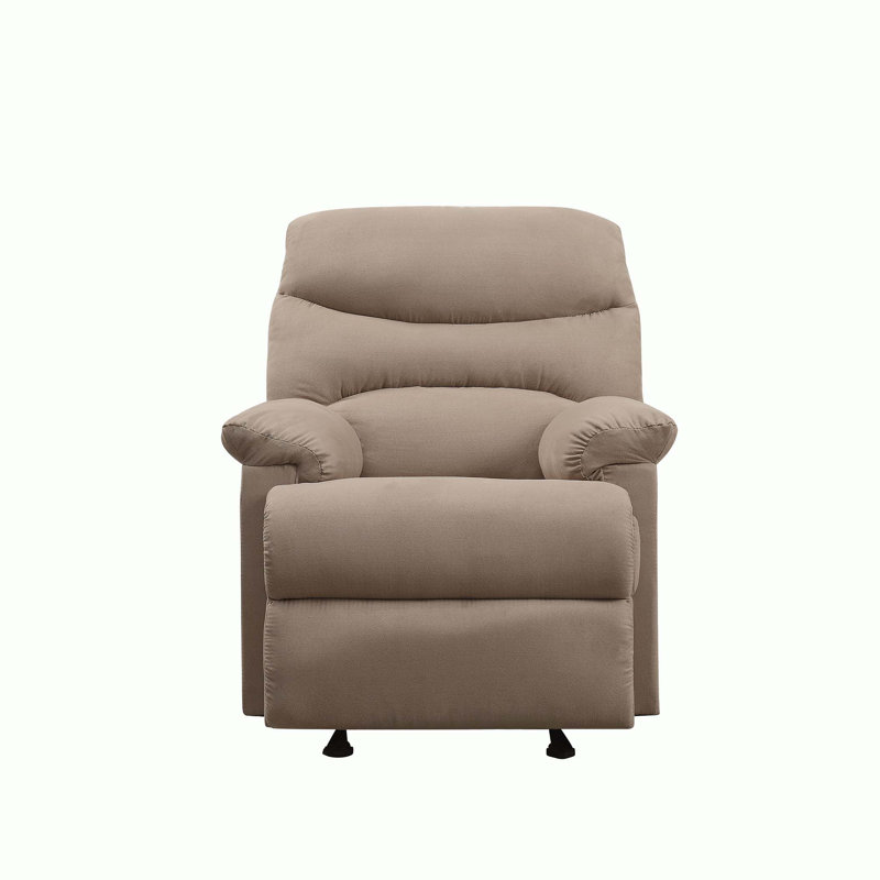 Fauteuil inclinable en microfibre, Marron clair