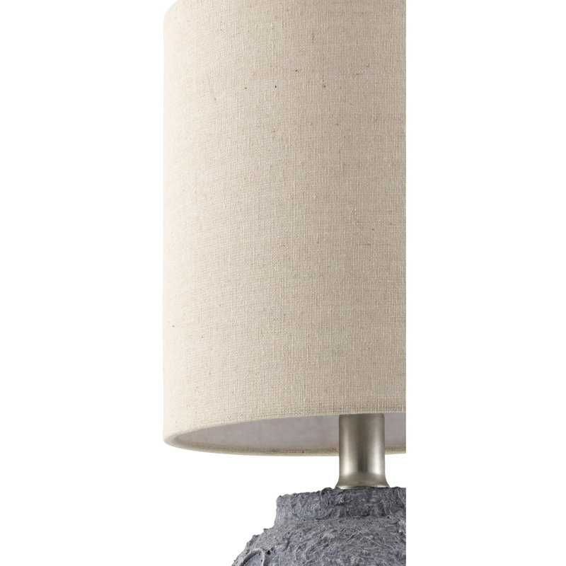 Lampe de table Katelynd, Gris, Beige