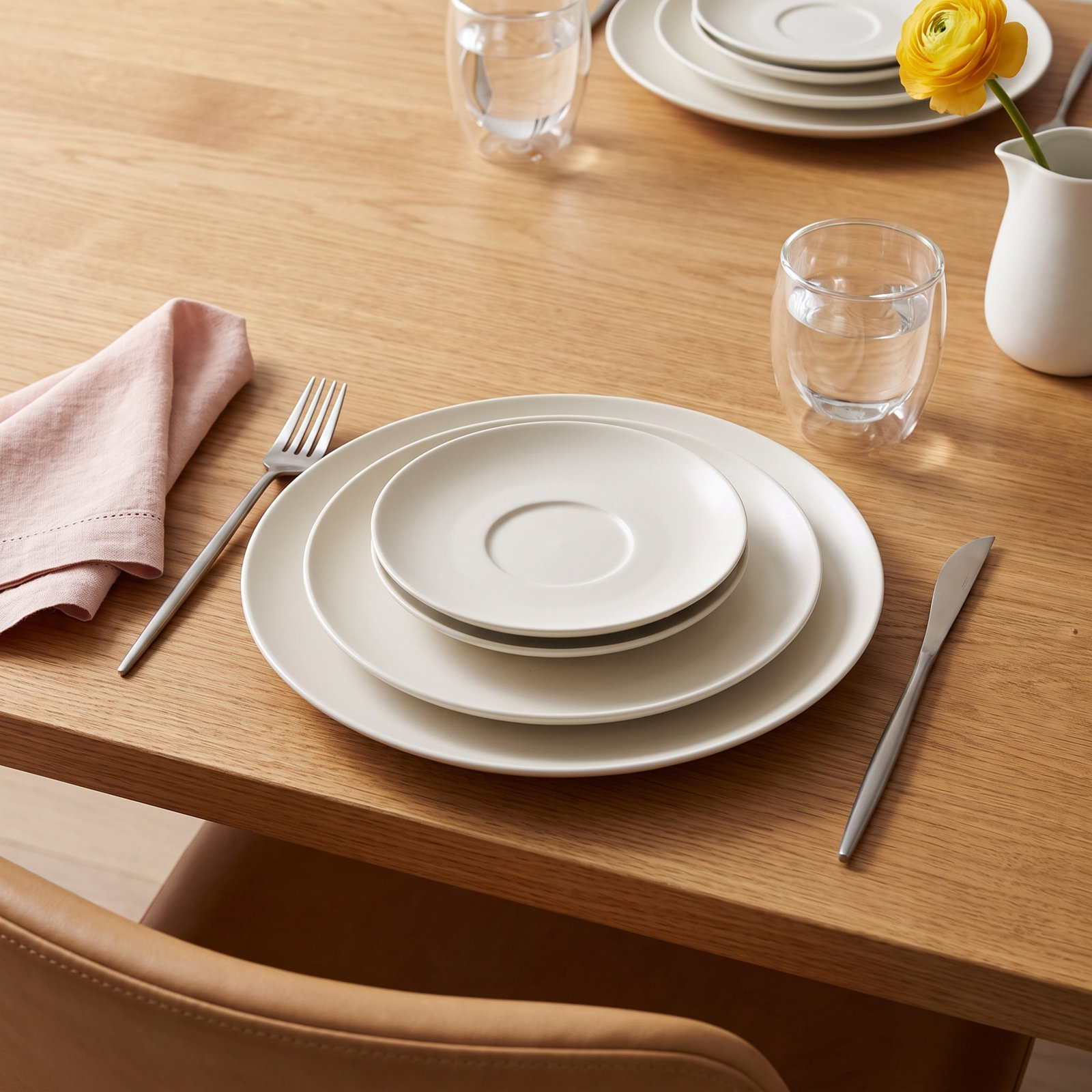 Year & Day Ceramic Big Plates, Moon