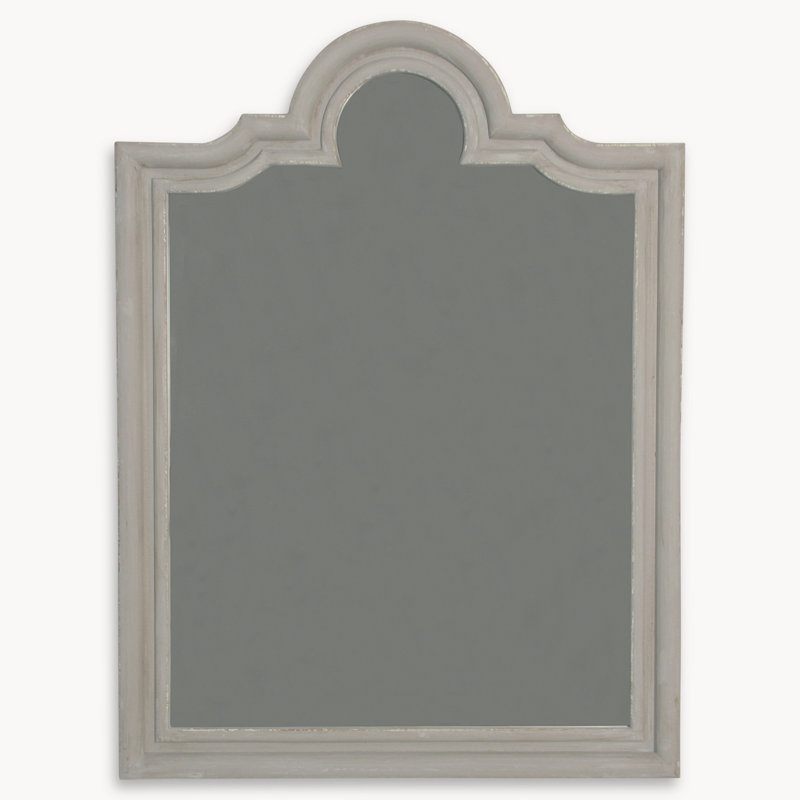 Algrange Flat Overmantel Mirror with Shelves