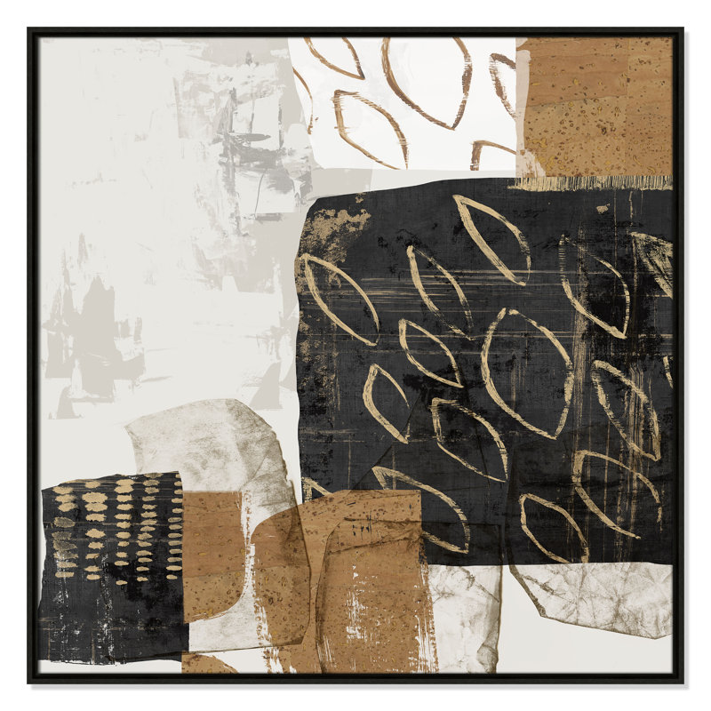 Shape of Formation II - reproduction carrée par Casa Fine Arts, Espresso, H 37,5 po x l 37,5 po