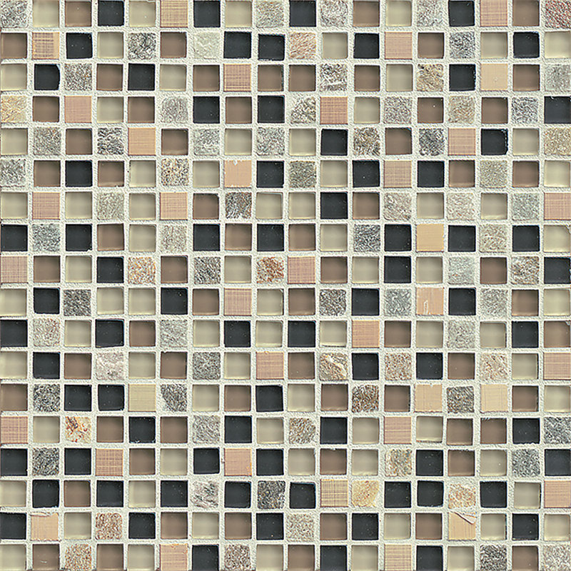Queenstown 0.63" x 0.63" Glass Mosaic Tile, Wanaka