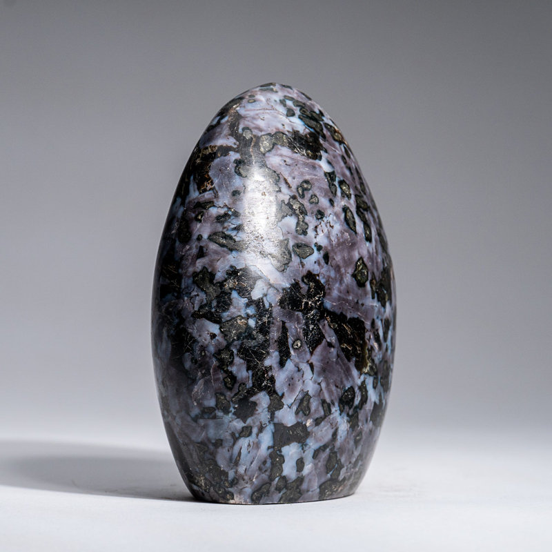 Véritable forme polie indigo Gabbre de Madagascar (1,6 lb), H 4 po x l 3 po x P 1,5 po
