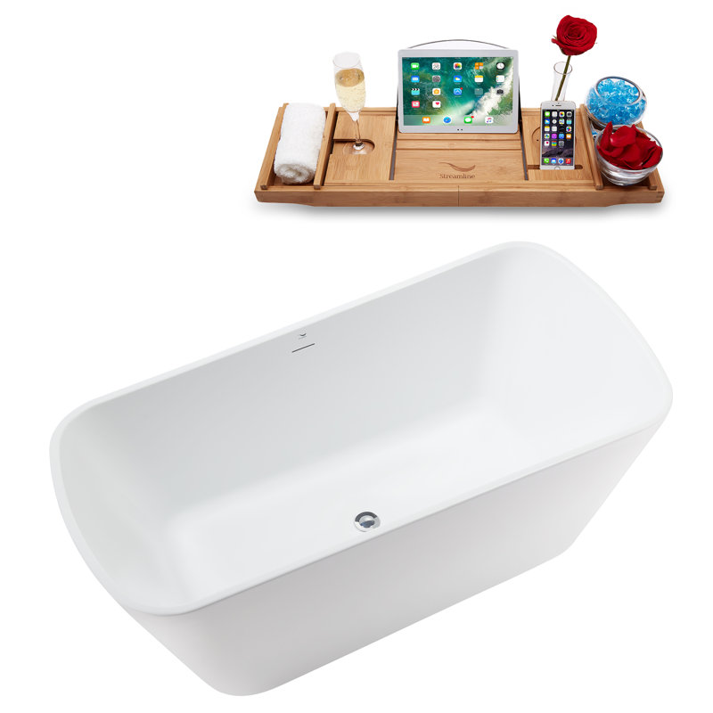 Baignoire 59,1 x 28,3, Chrome poli