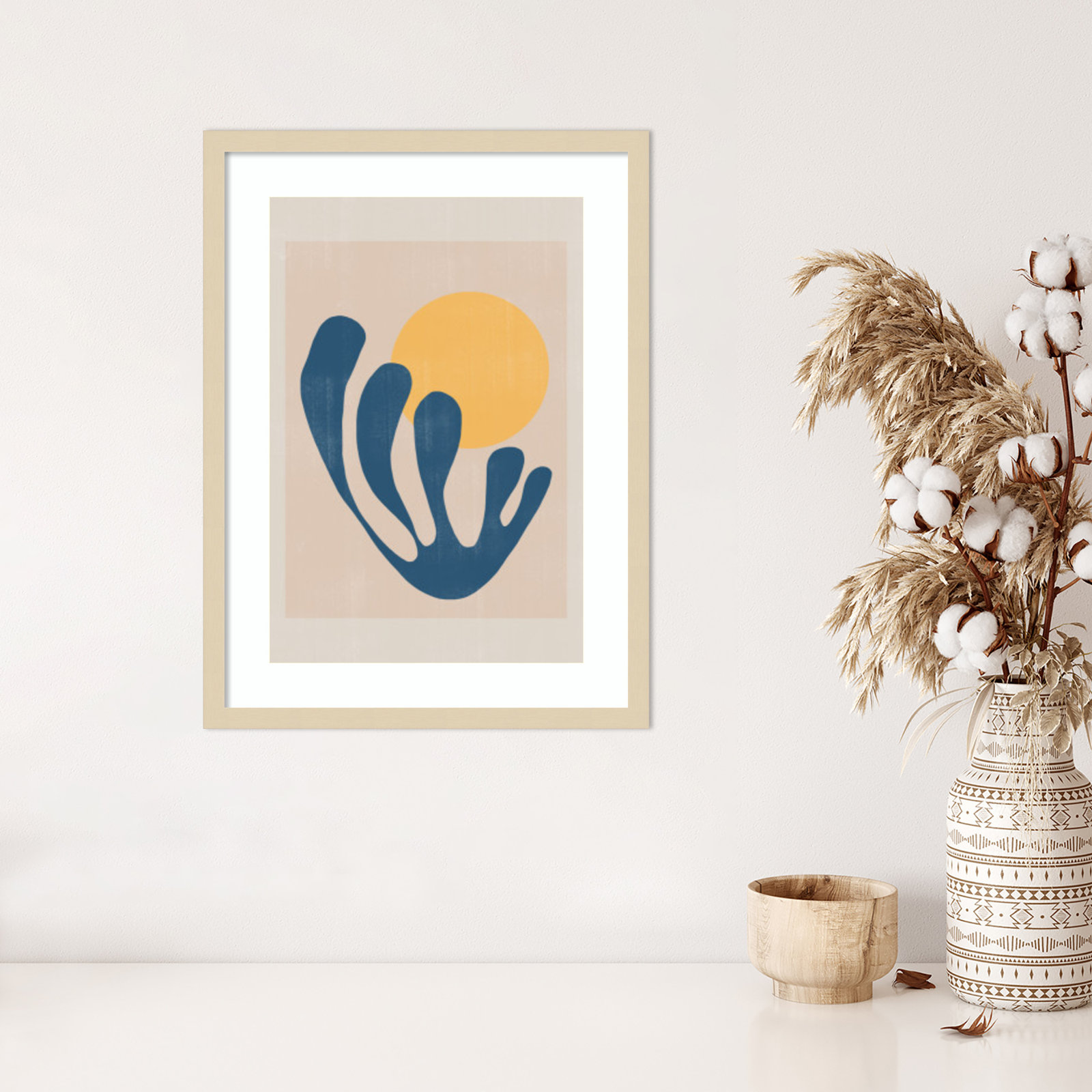Giese "Modern Plant No. 1" Print, Brown, 25" H x 19" W