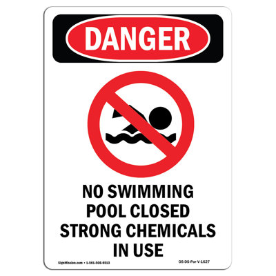 Aucun signe de danger de piscine fermée
