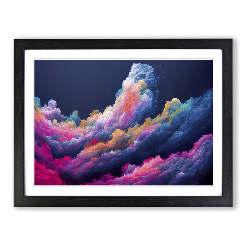 XH1022-6590X Cosmos Vol.4 - Single Picture Frame Painting, Black, 34cm H x 46cm W x 2cm D