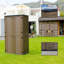 Remise de rangement extérieure double panneau en PEHD 260 gallons-127346810
