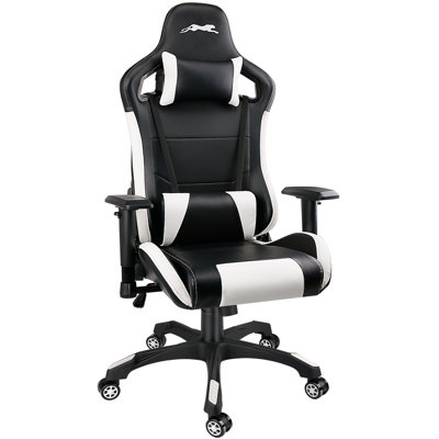 Inbox Zero Adjustable Reclining Ergonomic Swiveling PC & Racing Game Chair by Inbox Zero