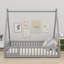 Lit de sol en forme de tente, avec garde-corps, lattes, porte-2118026310-2118026312