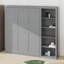 Lit escamotable mural Murphy avec tablettes de rangement-701603007