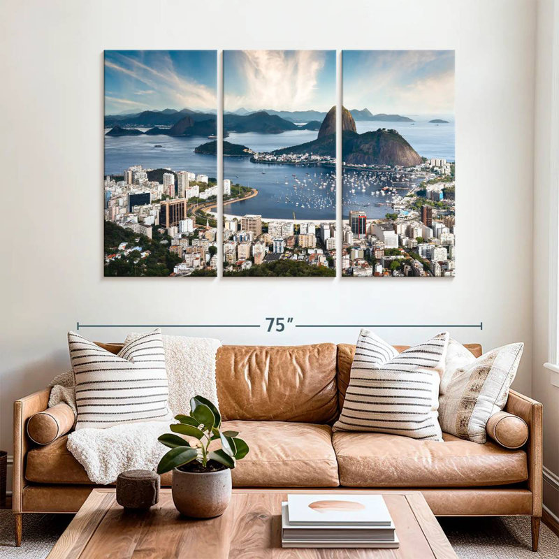 Sebbie Rio De Janeiro Skyline, 42" H x 65" W