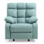 Élégant fauteuil inclinable rembourré bleu sarcelle-161220357