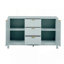 Armoire d'entrée polyvalente avec design ondulé et plusieurs options de rangement-567253252