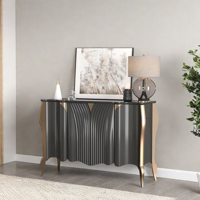 Modern Light Luxury Sideboard Cabinet With 4 Doors