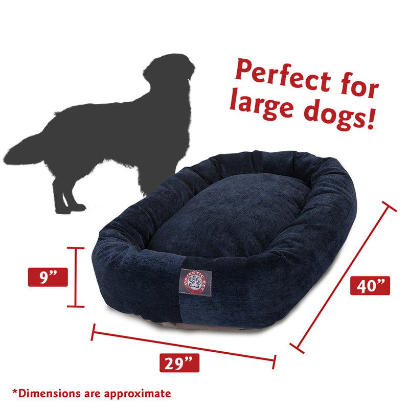 X-Large Navy Blue Orthopedic Elevated Waterproof Pet Bed