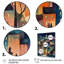 «Blue and Black Building The Cityscape», reproduction d'art sur toile-88537767-88537773