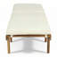 Chaise longue d'extérieur en bois avec coussin