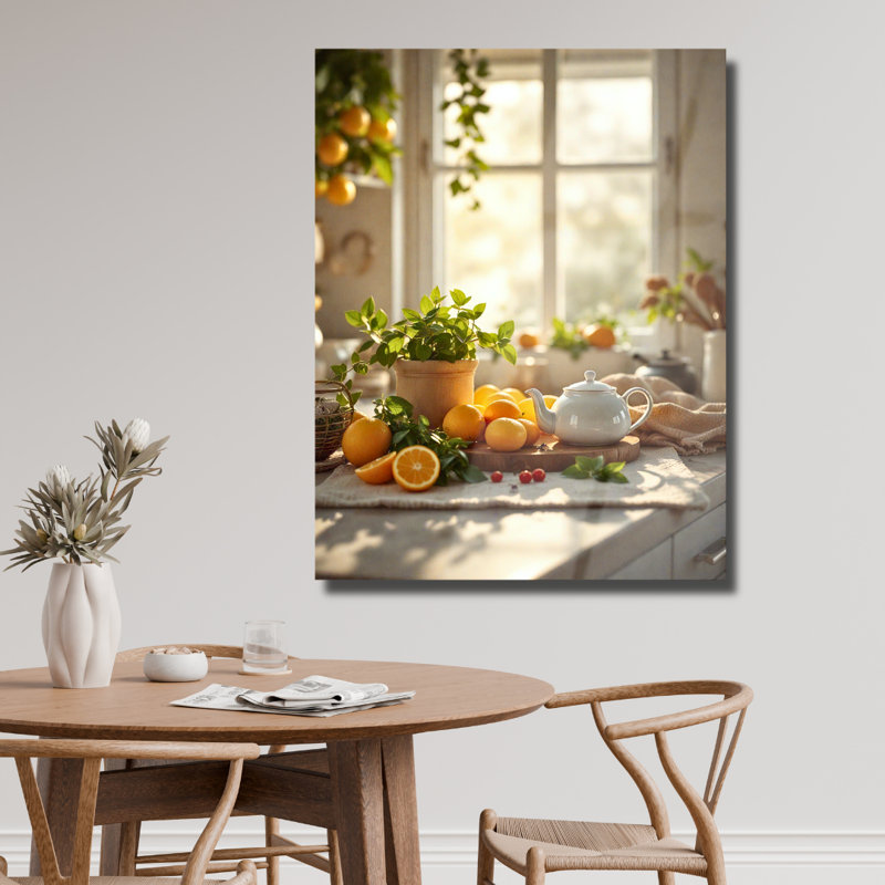 Art mural méditerranéen en verre trempé, H 16 po x l 12 po