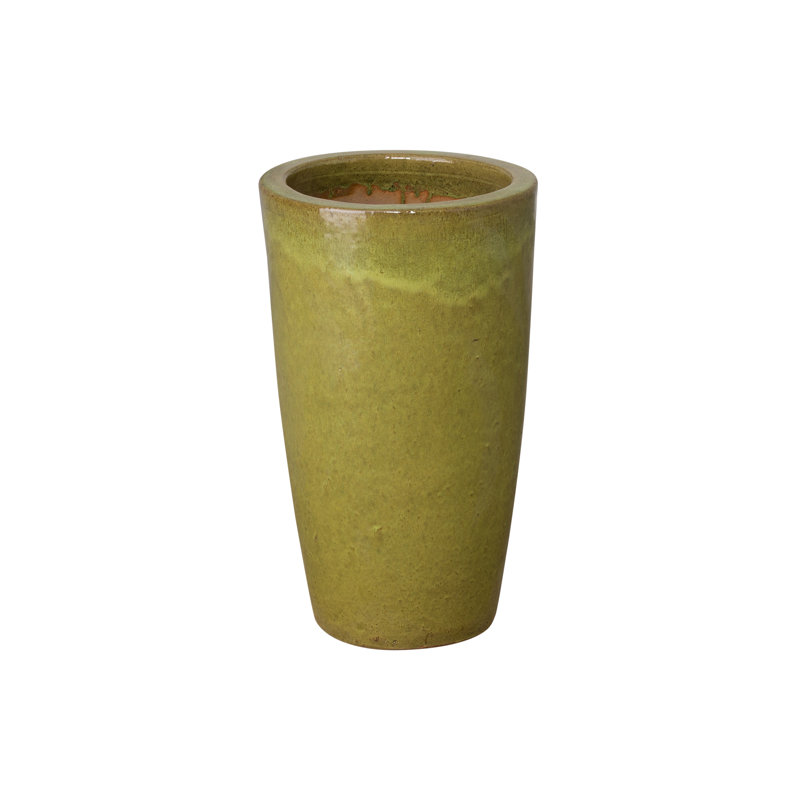 Pot à fleurs en argile Blodgett, Citron, H 22,5 po x l 13 po x P 13 po, 1