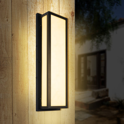 Modern Rectangle 30W 3000K LED Outdoor Lights Wall Mount Wall Light Waterproof