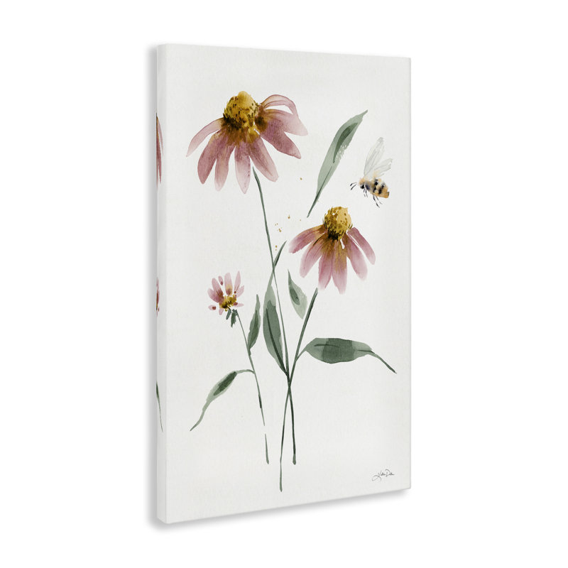 Toile flottante encadrée "Wild Honeybloom Florals" par Katrina Pete, H 24 po x l 16 po
