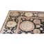 Tapis noir noué à la main de haute qualité