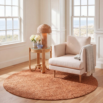 Tapis en jute / coton tissé à la main Eco-Smart