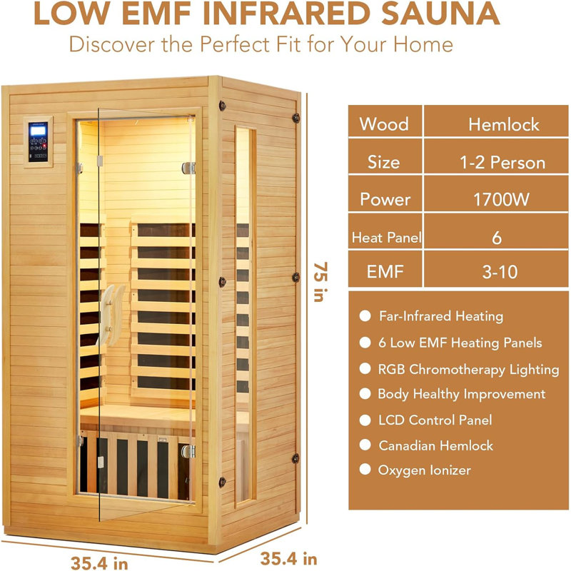 Sauna infrarouge lointain 1 personne