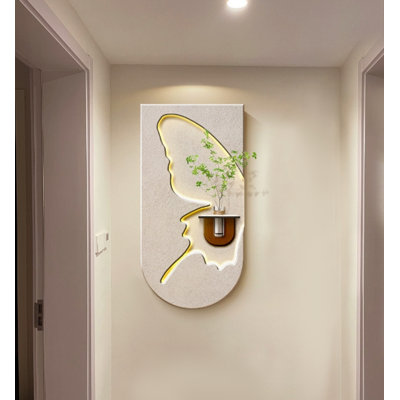 Décoration murale plante zen de style grès hydroponique