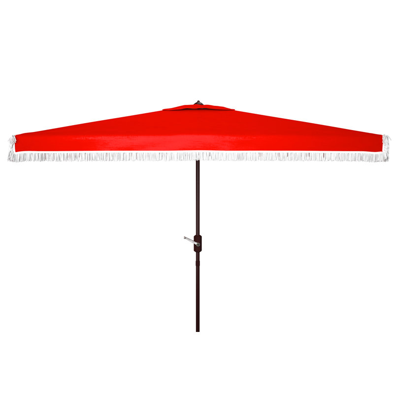 Parasol de marché rectangulaire 6,5 pi x 10 pi Keesee, Rouge