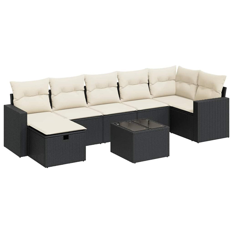 Ensemble de canapé de jardin Vidaxl PE