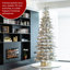 Sapin de Noël pré-éclairé givré Johvan-910065907