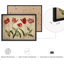 "Fleurs rouges rustiques, impression encadrée, affiches, petit art mural de salle de bain"-101825456-101825452