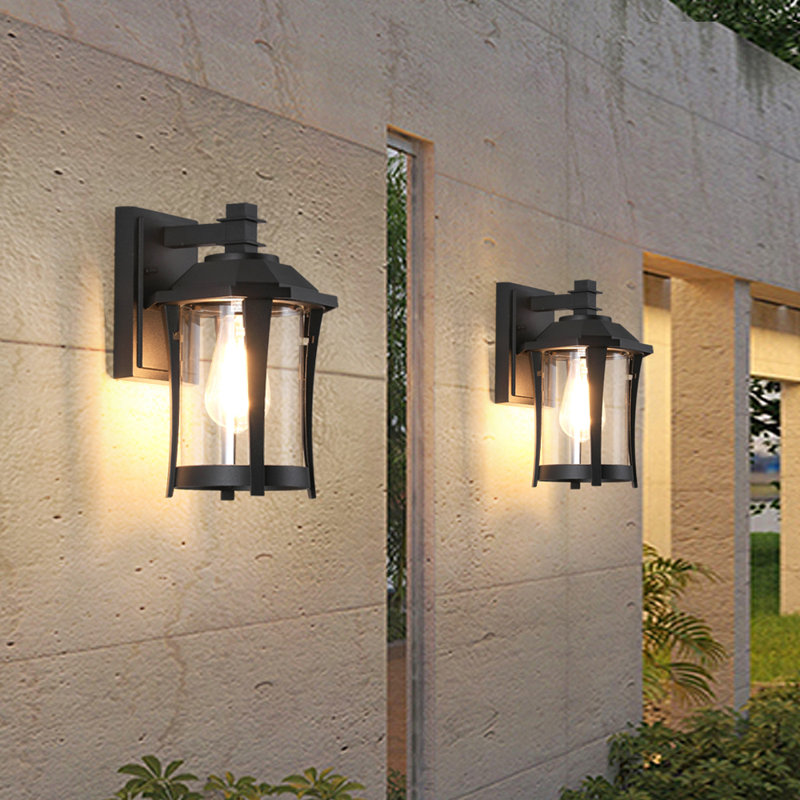 Lanterne murale d'extérieur en aluminium 11,22 po Bostock imperméable 1 lumière