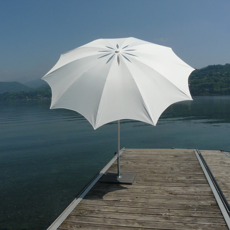 240cm Market Parasol, White