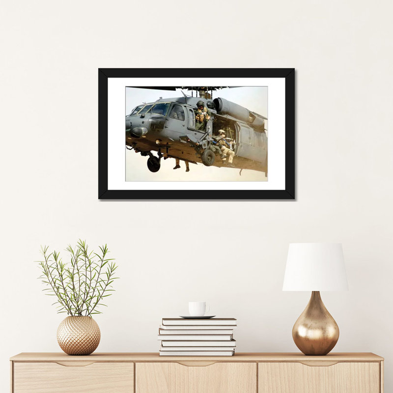 Reproduction de photo sur toile, H 16 po x l 24 po x P 1 po, Papier avec cadre noir, Blanc