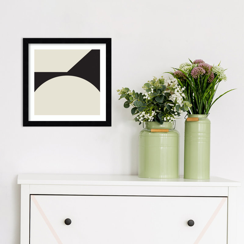 Minimal Max Mod I by The Creative Bunch Studio, Black Framed, 25.25" H x 25.25" W x 0.8" D