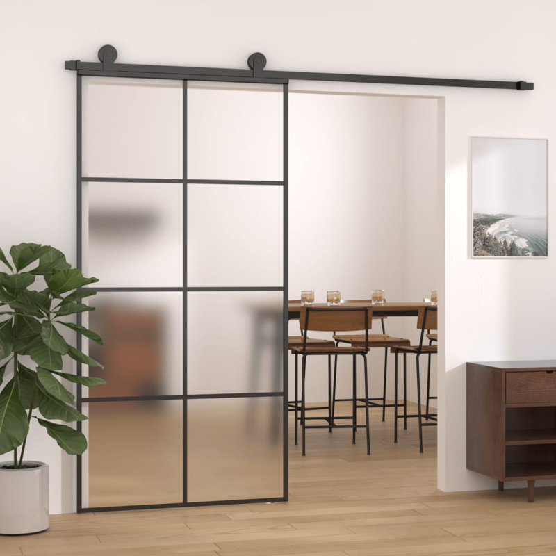 Rayan Glass Sliding Door, 205cm H x 102.5cm W