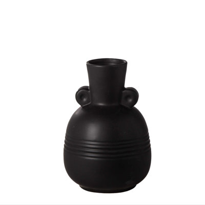 Vase en céramique à bandes en relief Vesari