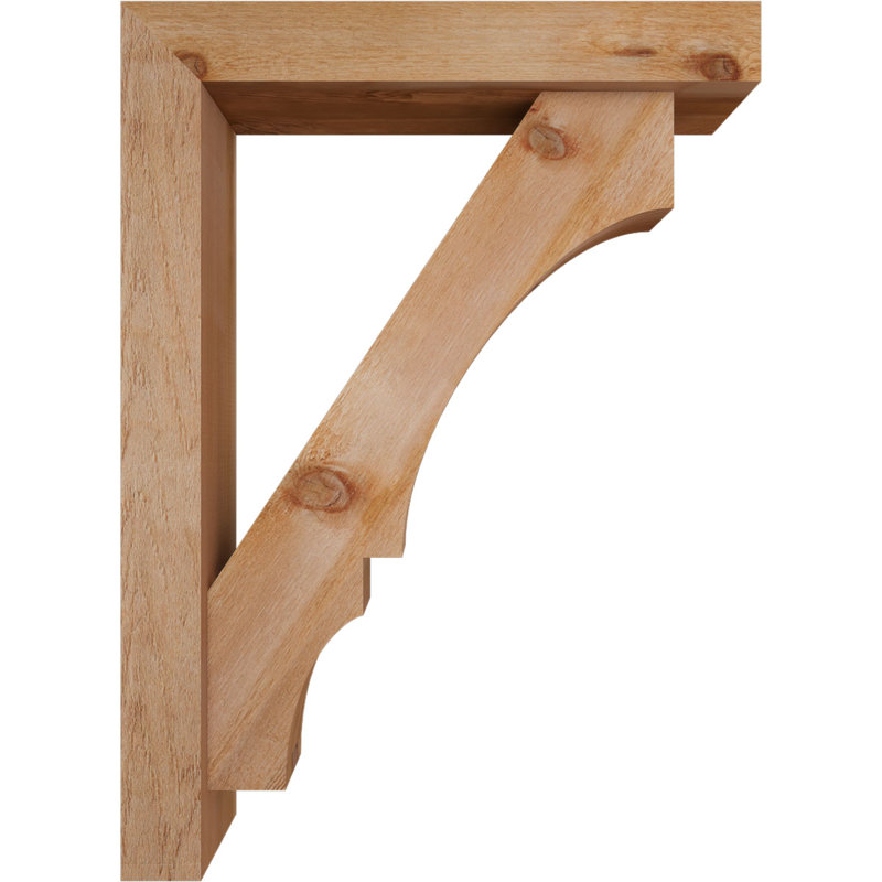 Support de bloc Balboa avec entretoise décalée, 44 x 32, Cèdre rouge occidental de l 6 po (scié brut)